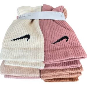 Nike Everyday Plus Cushioned Crew Socks 6 Pack Earth Tones DRI-FIT Large Unisex